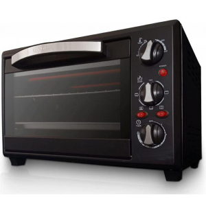 Horno compacto de sobremesa mini Grunkel HR-28NRM, 28 litros, 1600W, negro