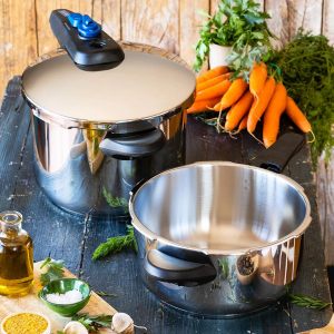 Olla a presión rápida Monix VELOCE, 9 litros, inox