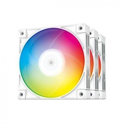 VENTILADOR 120X120 DEEPCOOL FC120 ARGB PACK 3UDS WHITE