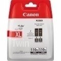 Canon PGI550XL Negro Pack de 2 Cartuchos de Tinta Pigmentada Originales - 6431B005