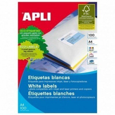 Etiquetas Adhesivas Apli 01285/ 48.5 x 25.4mm/ 100 Hojas