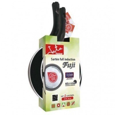 Pack 2 Sartenes Jata Hogar SF1 Fuji SF1 2024/ Ø20cm/ Ø24cm/ Aluminio forjado/ Apta para Inducción