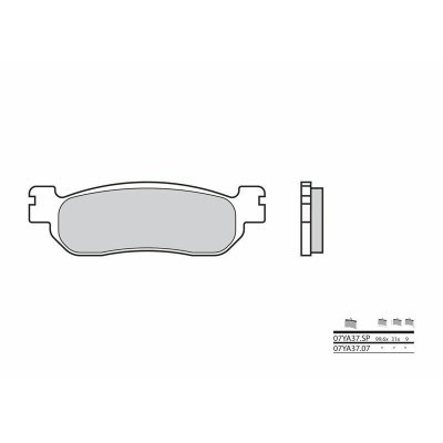 Pastillas de freno orgánicas Brembo 07YA3707 07YA3707