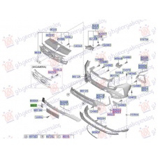 CUBIERTA DELANTERA DEL GANCHO DE REMOLQUE (O)