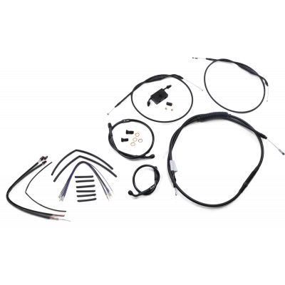 Kit de cable de manillar y línea de freno extendidos para Sportsters con ABS BURLY BRAND B30-1266