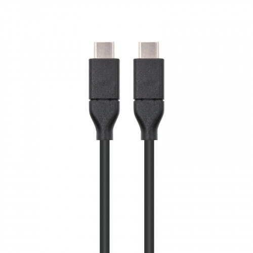 Nanocable USB 3.1, 1m cable USB 3.2 Gen 2 (3.1 Gen 2) USB C Negro