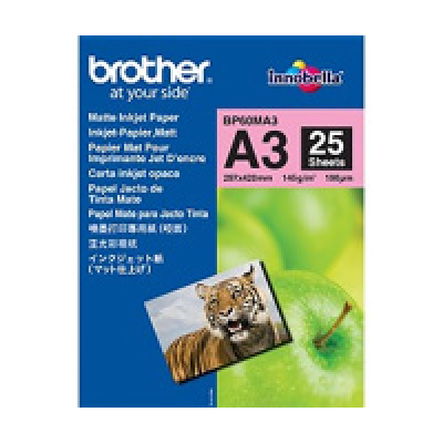 Papel brother inyeccion mate bp60ma3 25 hojas mfc5890cn mfc5895cw mfcj5910dw dcp6690cw mfc6490cw mfcj6510dw mfcj6520dw mfcj6710dw mfcj6720dw mfc6890cdw mfcj6910dw mfcj6920dw mfcj4410dw mfcj4510dw