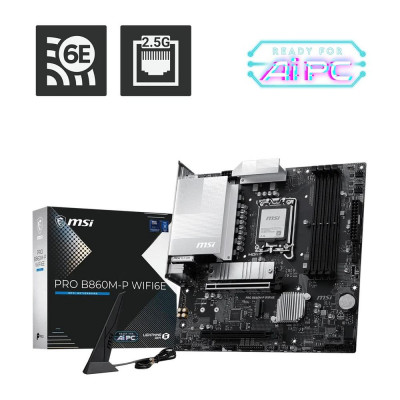 Placa base msi pro b860m - p wifi6e lga 1851 matx - 4x ddr5