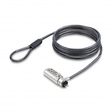 StarTech.com Cable de Seguridad Delgado para Portátil Compatible con Noble Wedge® de 1,5m - Cable Antirrobo para Portátil con Candado de Combinaci?