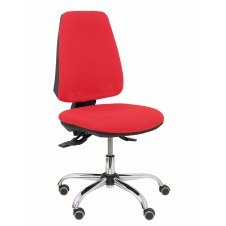 Piqueras y Crespo Silla Elche S 24 horas bali rojo base cromada ruedas parqué