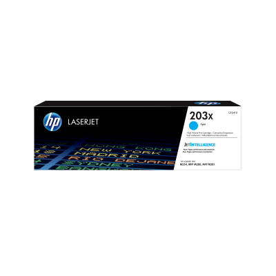 Cartucho de tóner Original LaserJet 203X cian de alta capacidad