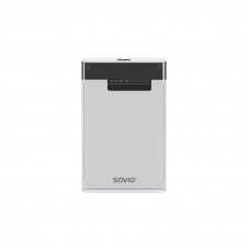 Savio AK-66 caja para disco duro externo Carcasa de disco duro/SSD Negro, Transparente 2.5