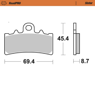 Scooter RoadPRO sinterizada MOTO-MASTER 413203