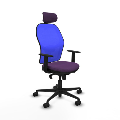 Jorquera sincro malla azul bali morado brazos 1D base nailon cabecero 2D ruedas 65mm nailon