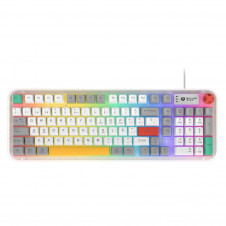 TECLADO GAMER ALÁMBRICO BALAM RUSH WARSTRIKE FROST KG500F BLANCO