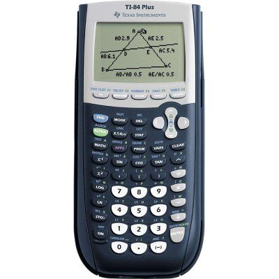 Texas-Instruments TI-84 Plus Calculadora Grafica - Pantalla 8 Lineas por 16 Caracteres - Soporta Programacion - 12 Aplicaciones Incluidas - Color Negro