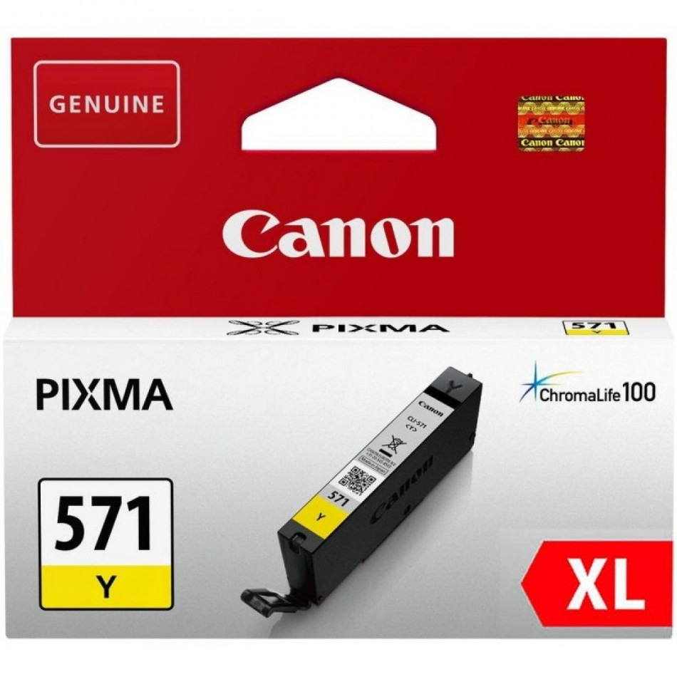 CARTUCHO TINTA CANON CLI-571Y XL AMARILLO MG5751 MG6851 MG7750
