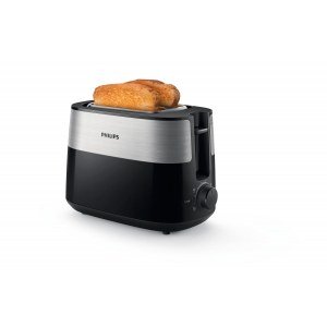 Tostador Philips HD2516/90, 2 ranuras cortas, 830W, inox