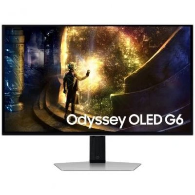 Smart Monitor Gaming Curvo Samsung OLED Odyssey G6 S27DG610SU 27/ QHD/ 0.03ms/ 240Hz/ VA/ Regulable en altura/ Smart TV/ Plata