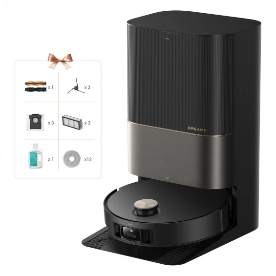 Robot aspirador Dreame X50 Ultra Complete negro, 20000 Pa, ProLeap, VersaLift, PowerDock