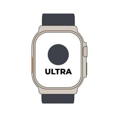 Apple Watch Ultra/ GPS/ Cellular/ 49mm/ Caja de Titanio/ Correa Loop Trail Medianoche