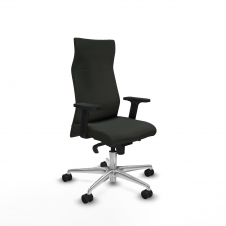 Piqueras y Crespo Albacete direcci?n sincro bali negro brazos 2D base aluminio ruedas 65 nailon