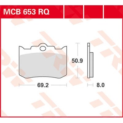 Pastillas de freno orgánicas Sports serie RQ TRW MCB653RQ