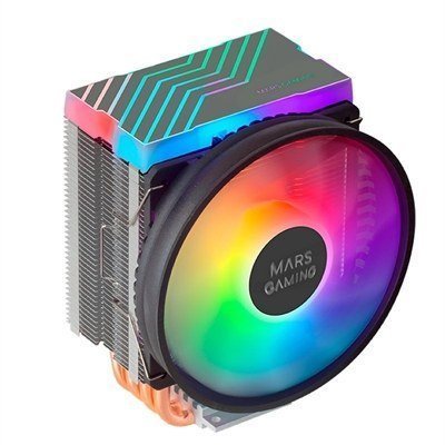 Ventilador disipador cpu mars gaming mcpu44 110mm dual argb