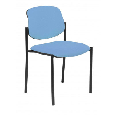 Silla fija Styl bali azul cielo chasis negro