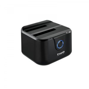 DOCK TOOQ TQDS-802B 2xSATA 2,5/3,5 USB 3.0, CLONE OTB NEGRO