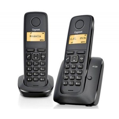 Gigaset A170 Duo Telefono Inalambrico Dect + 1 Supletorio - Identificador de Llamadas - Bloqueo de Teclado - Control de Volumen