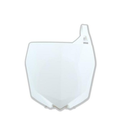 RACETECH Front Number Plate Husqvarna White Yamaha R-TBYZFBN0010