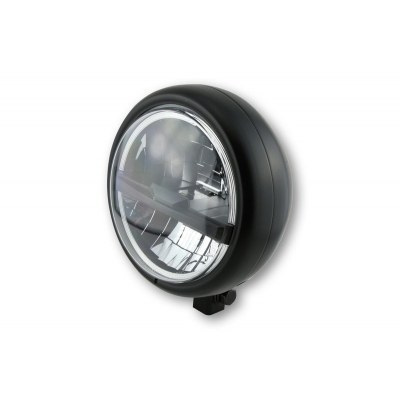 HIGHSIDER 5 3/4 inch LED headlight PECOS TypE 5, black matt 223-217