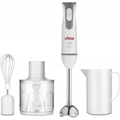 Ufesa BP4552 licuadora Batidora de vaso Gris, Blanco 600 W