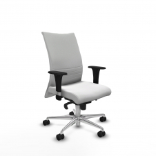 Piqueras y Crespo Albacete confidente sincro bali blanco brazos 1D base aluminio ruedas 65 mm nailon