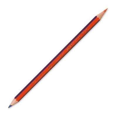 FABER-CASTELL Lapiz bicolor 2160 trazo 3,3mm rojo-azul