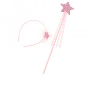 DIADEMA Y VARITA ESTRELLA LOTE 2 pz