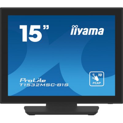 iiyama ProLite T1532MSC-B1S pantalla para PC 38,1 cm (15) 1024 x 768 Pixeles XGA LCD Pantalla táctil Negro