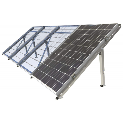 Soporte Panel Solar Horizontal Inclinable suelo/pared 165x100cm
