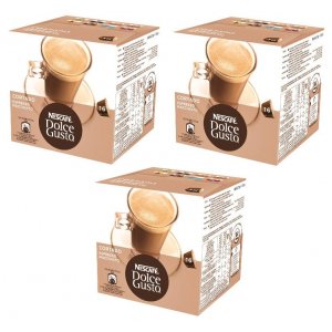 Pack de 3 cajas Dolce Gusto CORTADO, 16 unidades por caja, 48 cápsulas en total