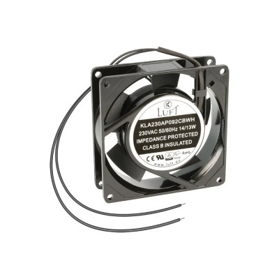 VENTILADOR 230Vac 92x92x25mm 15W 2 Cables BOLAS Luft