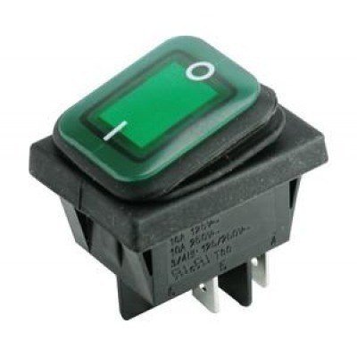 Interruptor Basculante Bipolar Luminoso VERDE