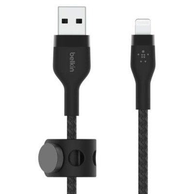 USB-A TO LTG_BRAID SILIC 2M BLACK