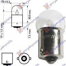 BOMBILLA 12V 5W BA15s