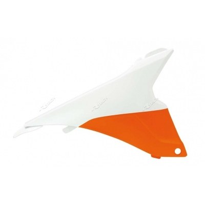 RACETECH Air box Covers Orange/White KTM R-FIKTMBNARDX14