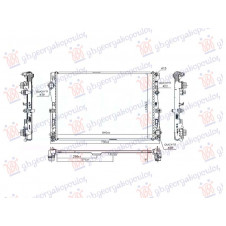 RADIATOR 1.6-2.0 PETROL- 2.2 DIESEL MANUAL/AUTO (640x432) (NRF)