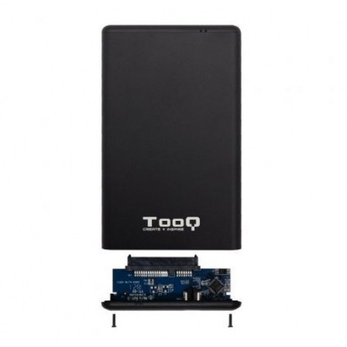 Caja Externa para Disco Duro de 2.5 TooQ TQE-2533B/ USB 3.1/ Incluye Adaptador USB-A a USB-C