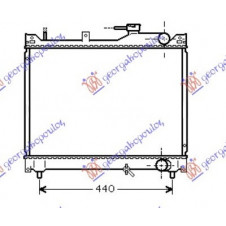 RADIATOR 1.6 PETROL (425x525) (NRF)