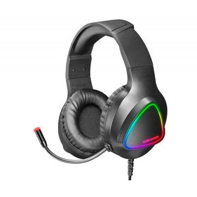 Auriculares Gaming con Micrófono Mars Gaming MH222/ Jack 3.5/ Negros