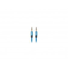 Lanberg CA-MJMJ-10CU-0020-BL cable de audio 2 m 3,5mm Azul